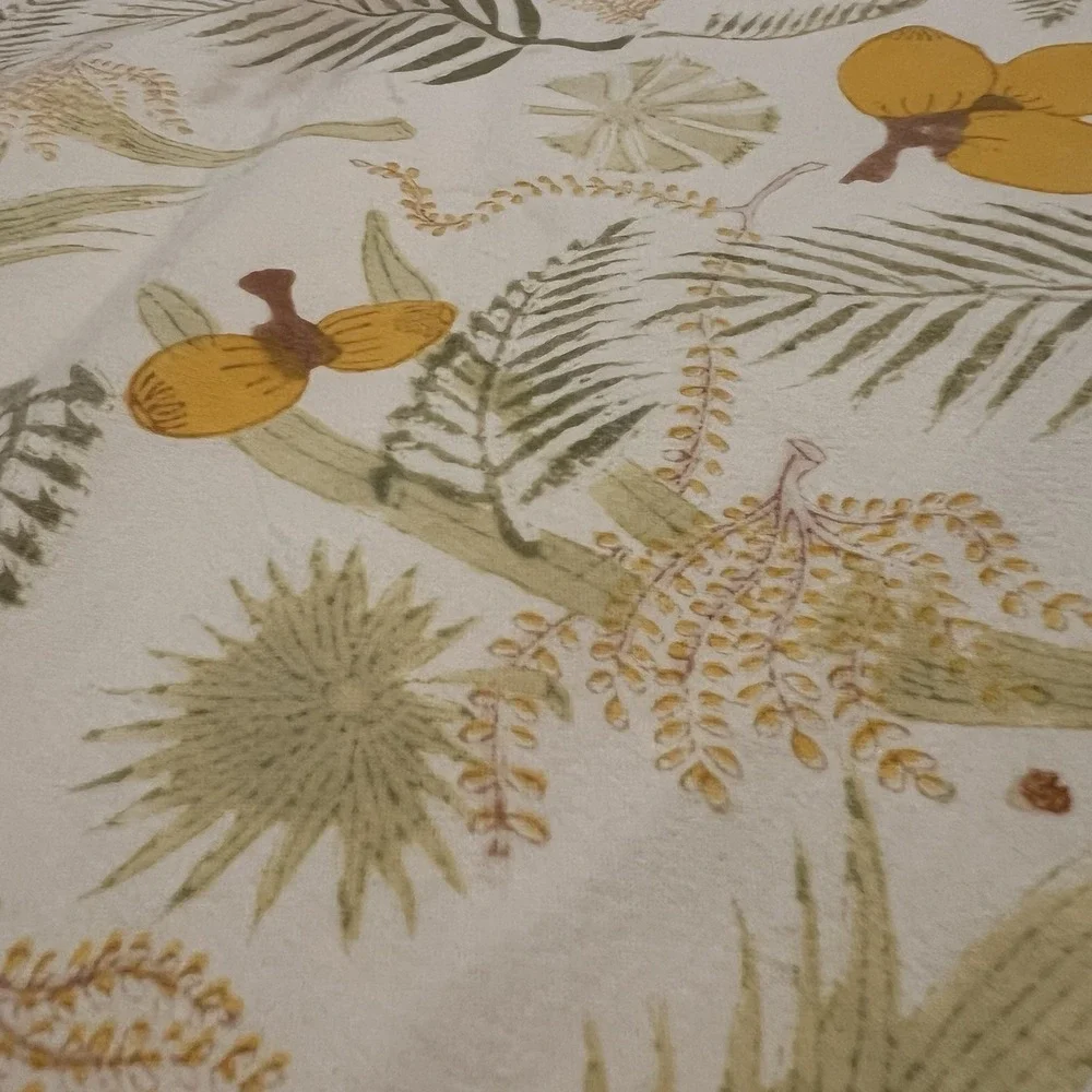 Couleur Nature France Cotton Tablecloth Tropical Palm Tree Coconuts 71x71